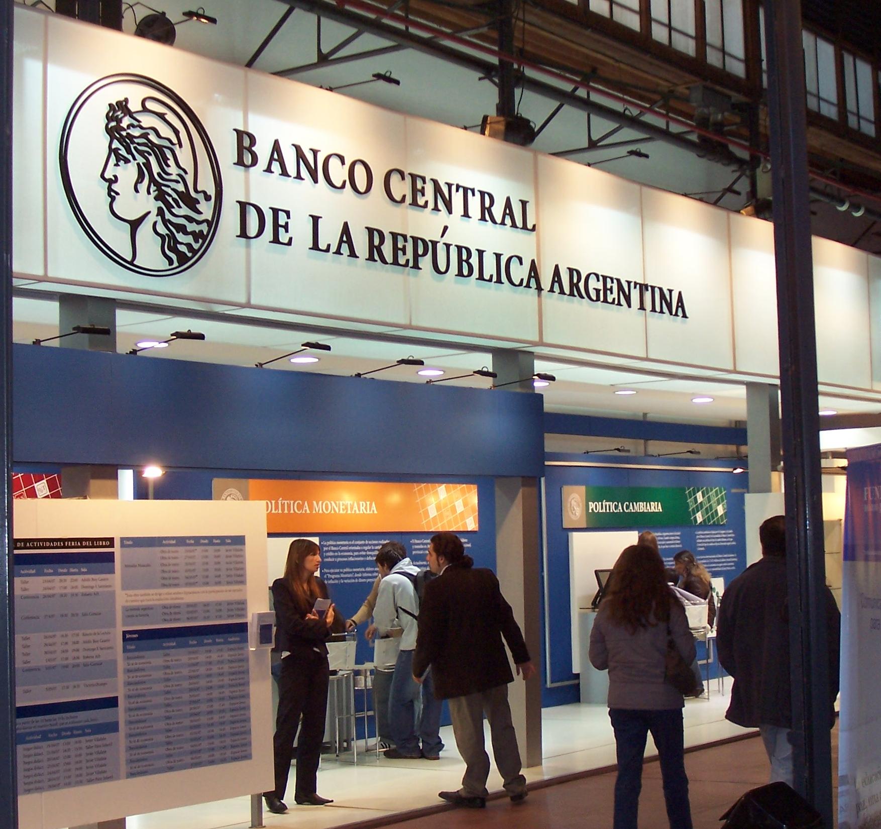 Estand del Banco Central de la República Argentina en la 33° Fiesta Internacional del Libro en la ciudad de Buenos Aires (Argentina).
